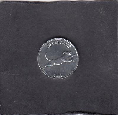 Beschrijving: 25 Centimes WILD DOG